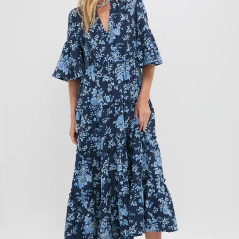 Tuckernuck Navy Floral Maxi Dress